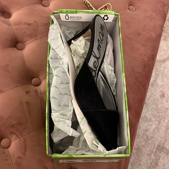 NWT, new in box Sam Edelman Odelia, Black Brahma heel size 9 - Picture 4 of 4